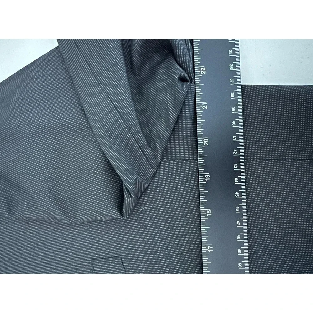 Marc Ecko 42L Black Suit Jacket Sport Coat Blazer Formal